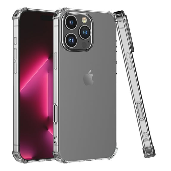 for iPhone 16,16 Pro,16 Plus,16 Pro Max Case Clear ,Shockproof Full Protection Soft TPU Bumper Ultra-Thin Slim Fit Protective Phone Case for Apple iPhone 16 Pro Max 6.9" 2024
