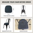 thumbnail image 5 of Tromlycs Metal Chair Cushions 14x14 Seat Set of 4 Small Tolix for Metal Chairs Cushions Pads Dining 14 inch Navy Blue, 5 of 6