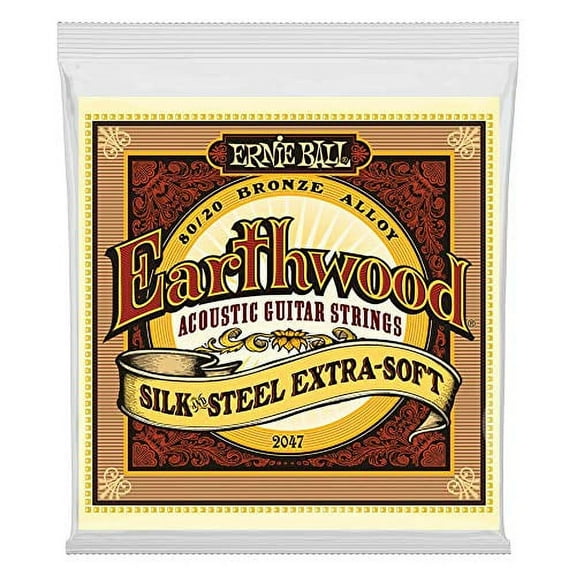 Ernie Ball Earthwood Extra Soft 80/20 Bronze Acoustic Guitar Strings 10-50