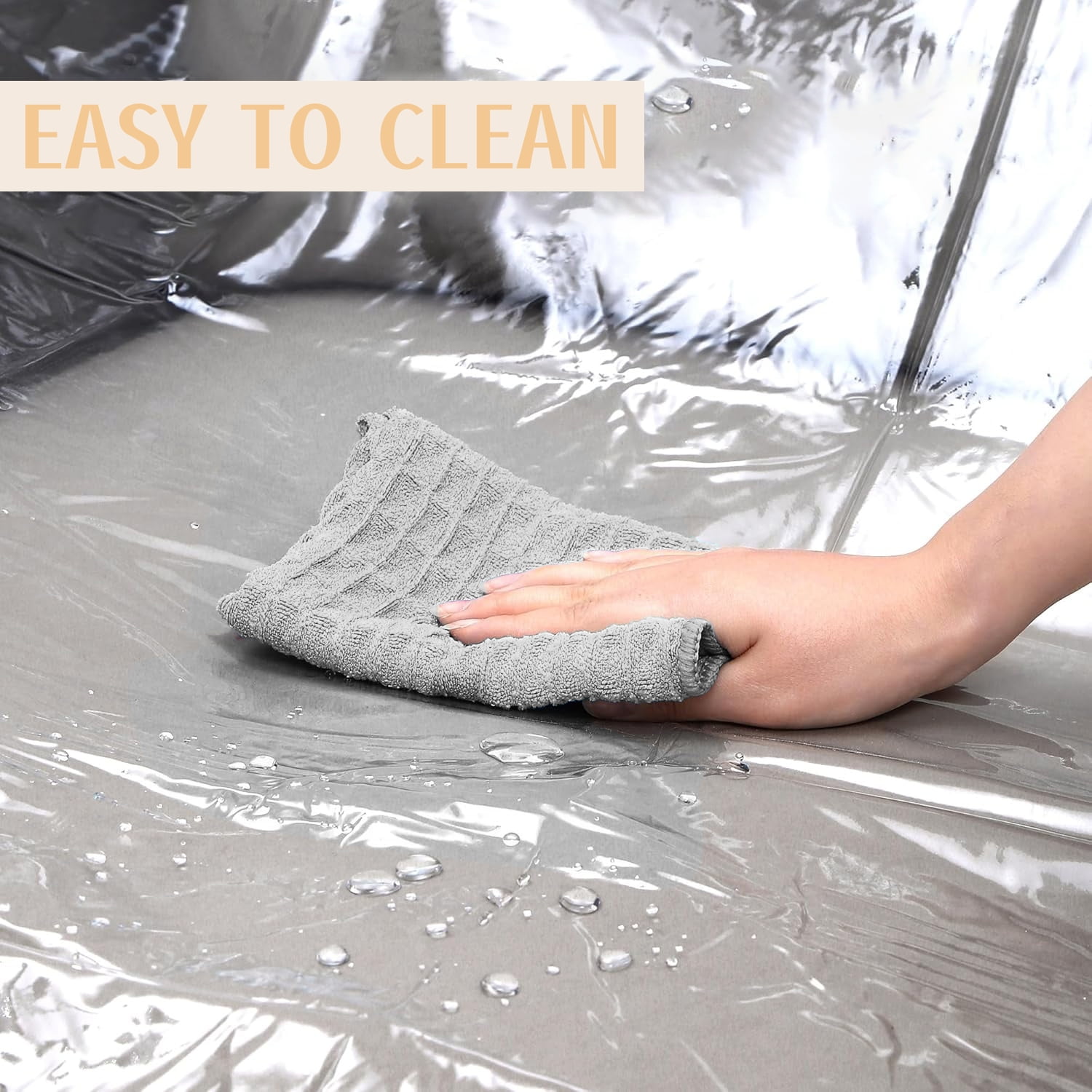 Plastic Clear Sofa Cover - Waterproof Transparent Couch Protector for Storage and Moving, Non-Slip & Tear-Resistant PVC Plastic,96.5" x 42.5" x 42"