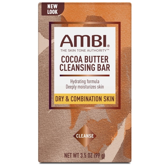AMBI Cocoa Butter Bar Soap, 3.5 oz - 2 Pack