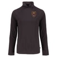 thumbnail image 2 of Women's-Cutter & Buck  Black Real Salt Lake Coastline Epic Comfort Eco Recycled Funnel-Neck Top, 2 of 3