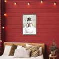 thumbnail image 2 of Stupell Industries Traditional Snowman in Clearing Brown Framed Floater Canvas Wall Art, design by Dogwood Portfolio, 31 x 21, 2 of 9
