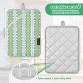 thumbnail image 6 of Yayeee Pot Holders Kitchen Heat Resistant with Pockets 7"x9.8" Cotton Oven Cooking Hot Pads, Green Stripe Pattern, 6 of 7