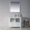 thumbnail image 2 of Blossom 36" Solid Wood Vanity | Glossy White | Ceramic Sink | Tempered Glass Doors | Soft-Close Drawers, 2 of 6