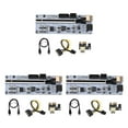 thumbnail image 1 of stanreset PCI-E Adaptateur 1x vers 16x Carte d'Extension 8 Condensateurs Port d'Alimentation 6 Broches PCI - Rallonge Accessoires d'Ordinateur d'Exploitation Minière Noir 3Ensemble, 1 of 6