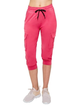 NEVA Women Cotton Capri Pants- Hot Pink