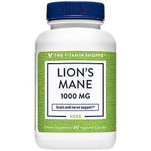 Lion's Mane  Nootropic Mushroom Formula for Brain  Nerve Support  1,000 MG (60 Vegetable Capsules)