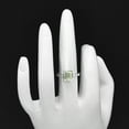 thumbnail image 2 of Prasiolite (Green Amethyst) 925 Sterling Silver Ring s.7.5 Jewelry DGR1110_B_7.5 R-1020, 2 of 7