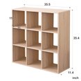 thumbnail image 4 of Heavy Duty 9 Cube Organizer Shelf Stackable Ultra Thick Particle Board Bookcase Closet Storage Cabinet - Sonoma Oak, 4 of 7