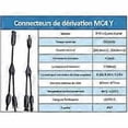 thumbnail image 3 of MC4 Solar Connection Cable, Photovoltaic Panel Connection Cable, Y-Shaped, Ip67 Waterproof, for Solar Panels, SA3, 3 of 4