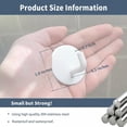 thumbnail image 2 of Adhesive Hooks Heavy Duty Waterproof in Shower Hooks for Hanging Loofah, Towels, Clothes for Bathroom Removable Adhesive Wall Hooks Door Hook Stainless Steel Stick on Hooks 4 Pcs (White), 2 of 14