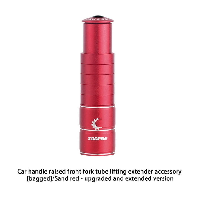 Vélos Guidon Rallonge Fourche Tige Montagne Route Vélo Monter Tube en Alliage d'Aluminium Adaptateur Vélos Pièces de Réparation Cyclisme Rouge / Allongé