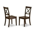 thumbnail image 3 of East West Furniture Monza 3-piece Dining Set with X Back Chairs in Mahogany, 3 of 5