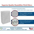 thumbnail image 3 of Air Filter Factory Replacement for 1445630, 144531, 144533, 154140, 154200 Kenmore Humidifier Filters 4-Pack, 3 of 7