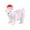 B, variant on JJKBVCLO Christmas Polar Bear Ornaments Christmas Mini Ornaments Micro Ornament For Christmas Party Decorations