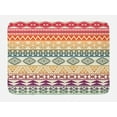 thumbnail image 1 of Aztec Bath Mat, Tribal Old Fashioned Mexican Trippy Geometric Zig Zag Lines Pattern, Plush Bathroom Decor Mat with Non Slip Backing, 29.5" X 17.5", Multicolor, by Ambesonne, 1 of 2