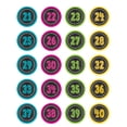thumbnail image 3 of Teacher Created Resources Chalkboard Brights Numbers Stickers, 120 Per Pack, 6 Packs, 3 of 3
