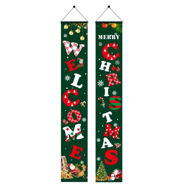Billuyoard Ambiente festivo con pancartas decorativas coloridas para decoración navideña del hogar para feliz Navidad Kits de decoración para fiestas No.11