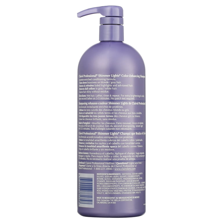 Clairol Shimmer Lights Blonde and Silver Shampoo, 31.5 oz photo 4