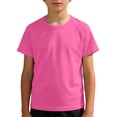 thumbnail image 4 of Kids Unisex Raglan Sleeve Mesh Shirts, Breathable Casual Tops for School & Play, 3-14Y, 4 of 4