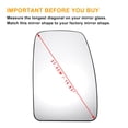 thumbnail image 3 of Reemplazo de vidrio de espejo retrovisor derecho superior único para Vauxhall para Opel Movano, 3 of 6
