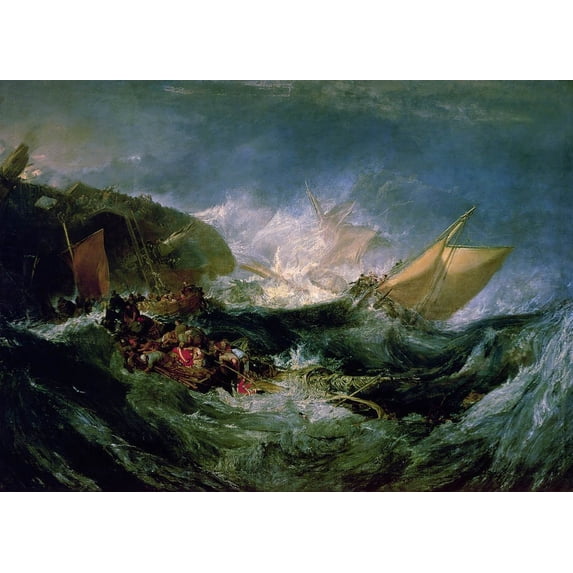 Turner "Wreck of a Transport Ship" Glossy Poster