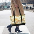 thumbnail image 4 of FORMRS Canvas Laptop Tote Bag for Women with 15.6" Computer Compartments Shoulder Handbag, Beige Clouds, 4 of 7