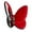 Red, variant on Menolana Crystal Butterfly Figurine Flying Butterfly Figurine for Bookshelf Fireplace Red