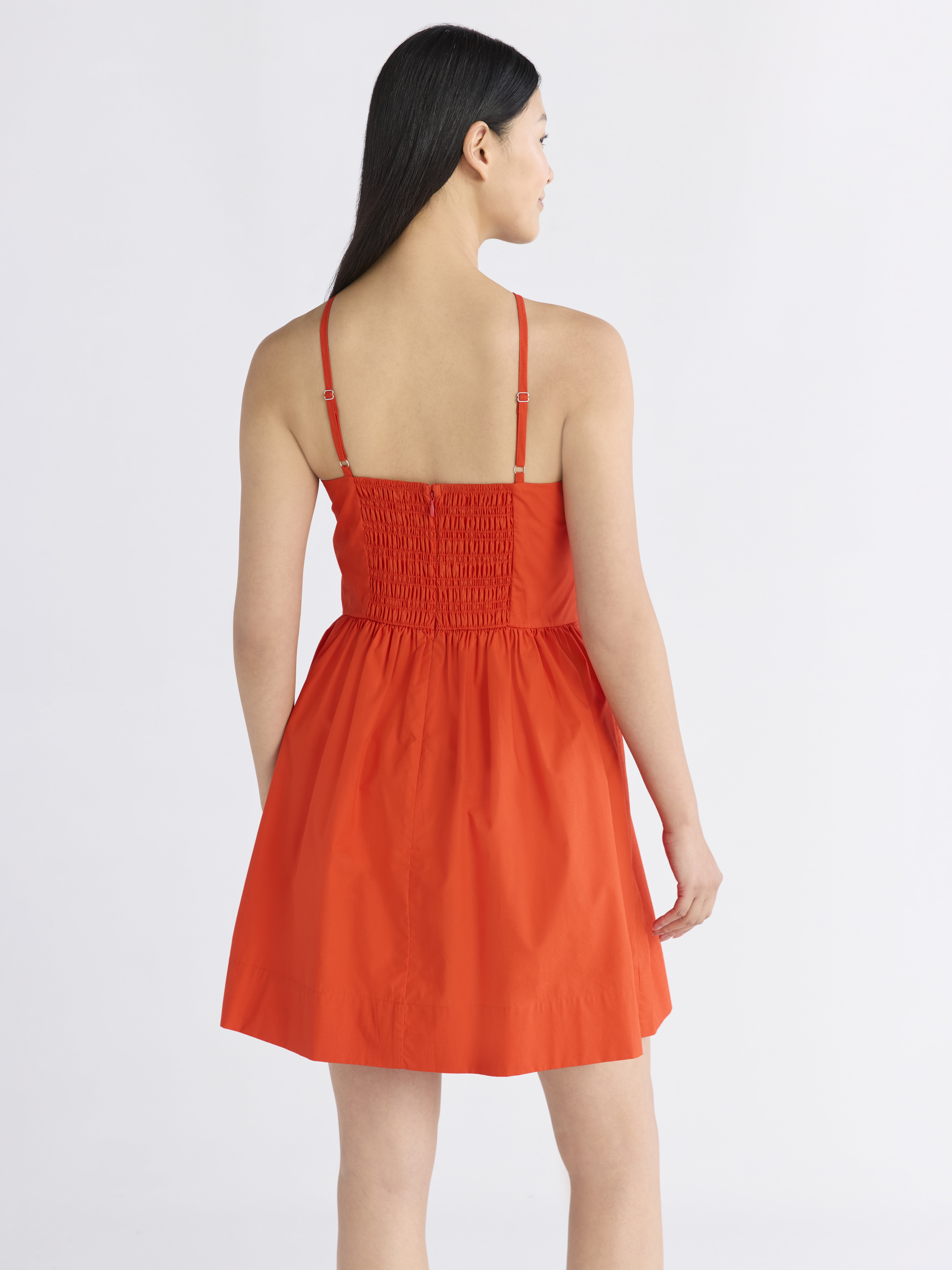 Free Assembly Women's Sleeveless Halter Fit and Flare Cotton Mini Dress,  XS-XXL - Walmart Business Supplies