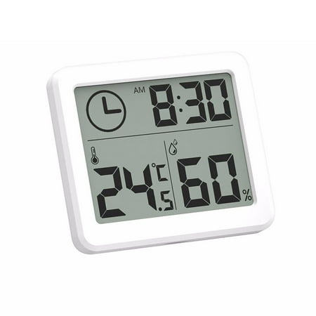 

New Weather Station Indoor Thermometer Hygrometer Digital LCD C/F Temperature Humidity Meter Alarm Clock -10-70C