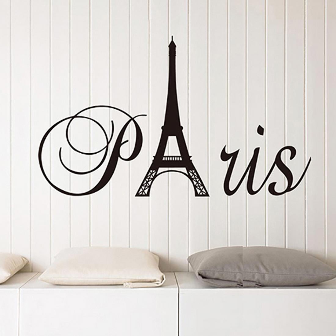 Wall Vinyl Sticker Room Decals Mural Design Paris France Eiffel Tower bo1179 