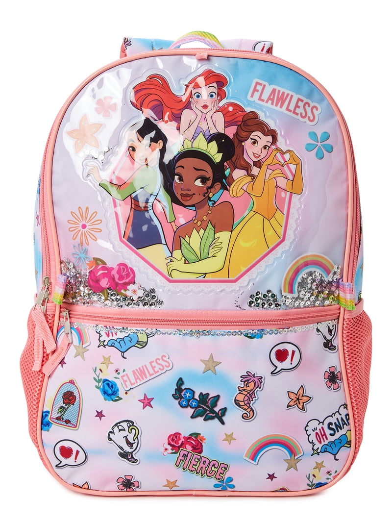 Disney Princess Girls Backpack with Lunch Bag 4-Piece Set  display picture 1