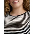 thumbnail image 4 of Time and Tru Women's and Women's Plus Striped Mesh Tank Coverup, Sizes XS-2X, 4 of 5