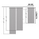 thumbnail image 2 of Cortinas opacas Festnight, cortinas aislantes térmicas para oscurecer la habitación, para sala de estar, 2 piezas, 2 of 8