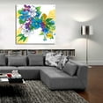 thumbnail image 5 of Epic Art 'Flower Power III' by Mike Schick, Acrylic Glass Wall Art, 36"x36", 5 of 8