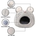 thumbnail image 3 of Cama cueva para conejillos de Indias, accesorios para jaulas lavables para animales pequeños, cama escondite para mascotas, casa antideslizante para hámsteres, chinchillas y erizos (ratón), 3 of 5