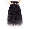 thumbnail image 2 of Jerry Curly Human Hair 3 Bundles with 4x4 Lace Closure Pre-Plucked 100% Unprocessed Brazilian Hair Weave Bundles Natural Black Color: 18"20"22"+ Closure 18", 2 of 7
