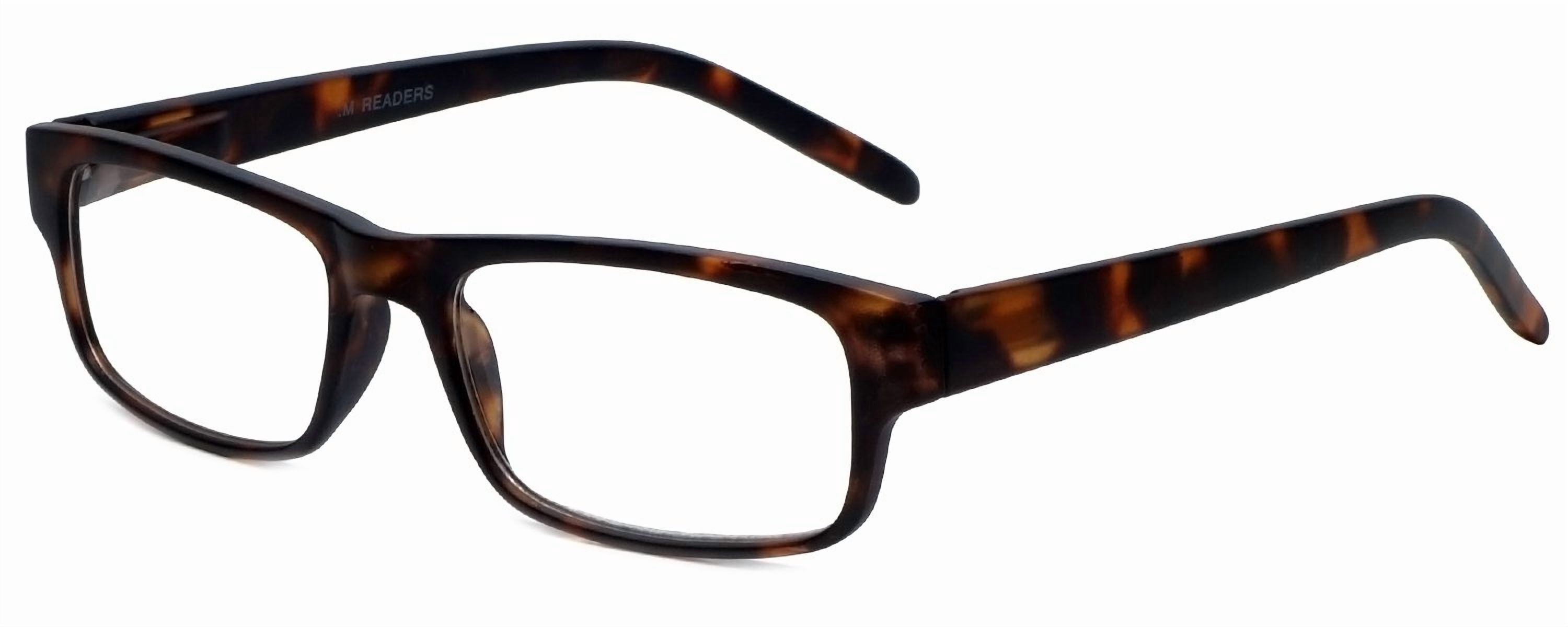 M Readers Designer Reading Glasses 100-MDEMI-300 in Matte Tortoise 52mm