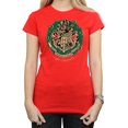 thumbnail image 3 of Harry Potter Womens Christmas Wreath Cotton T-Shirt, 3 of 5