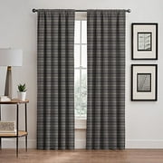 Emerson Stripe 95-Inch Rod Pocket/Back Tab Window Curtain Panel in Haze
