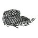 thumbnail image 1 of Bufanda árabe para exteriores, envolturas para el cabello, convenientes, pañuelos para la cabeza, bufandas con flecos a cuadros, turbante para mujeres en y negro, 1 of 8