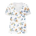 thumbnail image 4 of Birdeem Mode Femmes Été Col en V Manches Courtes T-Shirt Imprimé Décontracté Blouse, 4 of 4