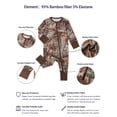 thumbnail image 3 of ATAIKU 3-24M Newborn Baby Zipper Footless Pajamas Bamboo Long Sleeve Footed Sleepers Sleep 'N Play for Infant Toddler Boys - Branches, 3 of 9