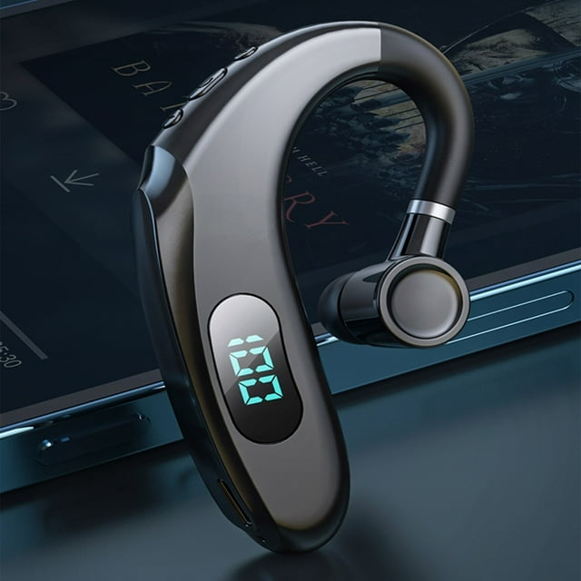 Bluetooth Earpiece For Cell Phones Wireless Headset With Charging Case And LED Intelligence Display,10h Talking Handsfree Earphones With mic Noise Can