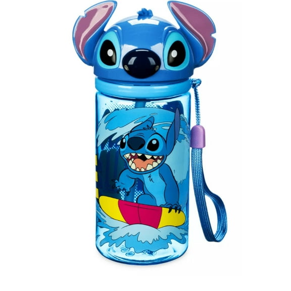 Disney Parks Stitch Figural Water Bottle - Lilo & Stitch New with Tag