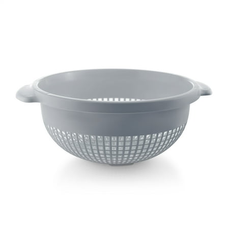 YBM Home 14 In. Round Deep Plastic Strainer Colander Use for Pasta, Noodles, Spaghetti,