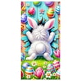 thumbnail image 1 of Easter Spring Doorway Banner, Festive Outdoor Porch Wall Decor, 35.4 x 70.9 Inches, Multicolor Polyester, 1 of 8