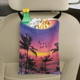 thumbnail image 5 of Yuyamidu Coconut Tree Car Trash Bag Sunset Car Storage Bag Portable Car Rubbish Bag for Back Seat, Headrest Car Accessory Reusable Auto Garbage Holder, 5 of 7