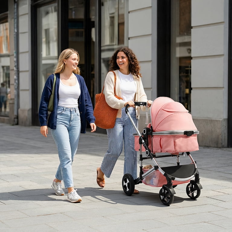 AILEEKISS 3-in-1 Baby Stroller, Convertible Design, Adjustable
